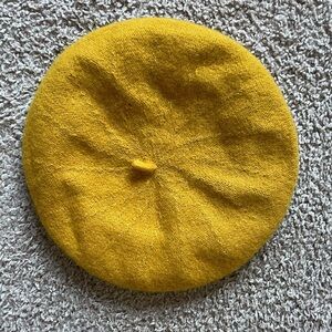 Brontë Flo Sunset Yellow Wool Beret
